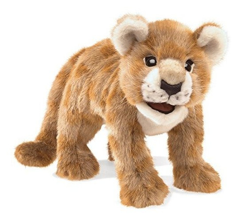 Folkmanis African Lion Cub Marioneta De Mano De Felpa.