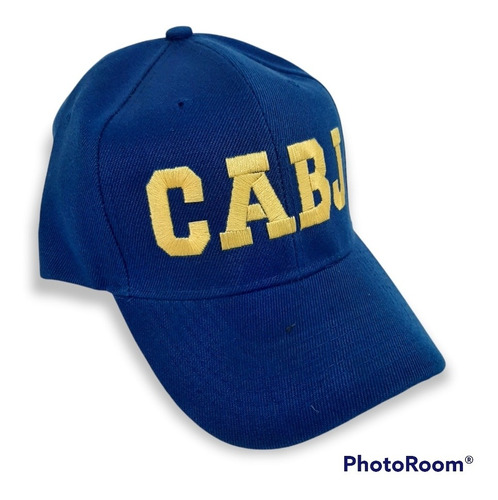 Gorra Boca Juniors Cabj Bordada Gabardina Premium Fr