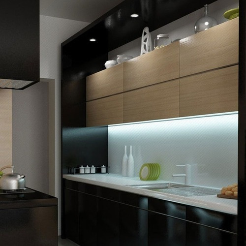 Imagen 3 de 4 de Led Bajo Alacena Mesada 21w 120cm Blanco Cromo Cocina
