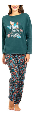 Pijama 2 Piezas Cotton Modal Algodón Mujer Dama Cómoda LG