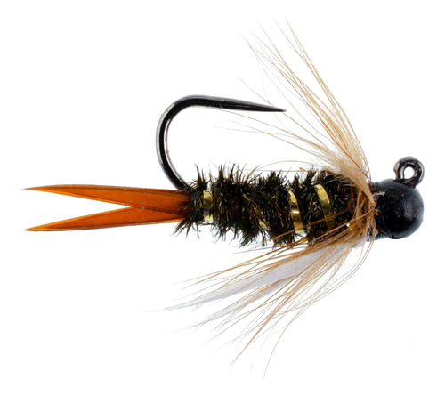 The Fly Fishing Place Black Tungsten Bead Prince Jig Tactica