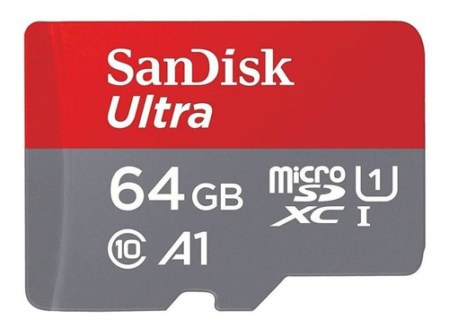 Imagen 2 de 4 de Tarjeta Sandisk Ultra De 64 Gb Microsdxc + Adaptador Usb