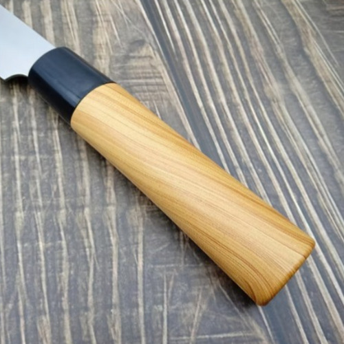 Faca Para Pão Japan Inox Cabo Amadeirado Profissional Kehome Cor Prateado
