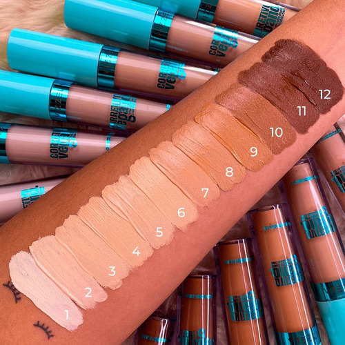 Corretivo Líquido Facial Vizzela Matte Alta Cobertura Vegano