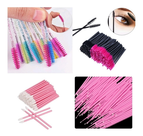 Microbrush, Cepillos, Lip Brush Desechables Para Pestañas 