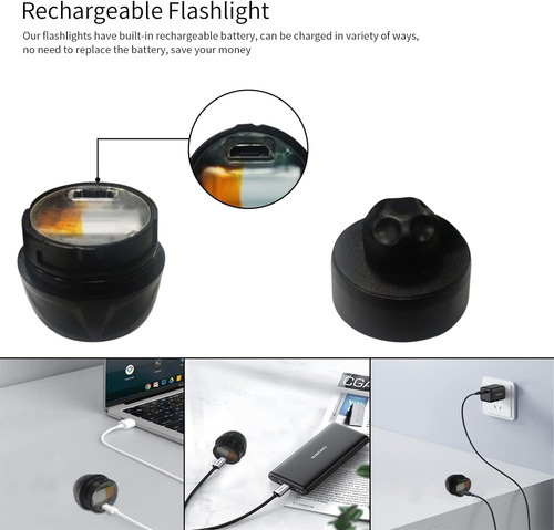Faros Led Recargables Impermeables - Luces De Zapatos Para N