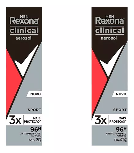 Desodorante Aerosol Rexona Clinical Sport 150ml