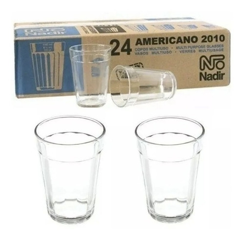 Set de vasos Americano 190 ml - 24 unidades Nadir Color Cup