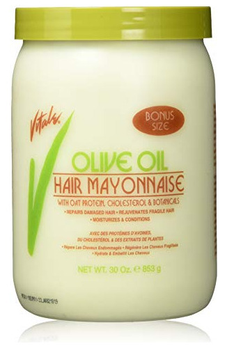 Vitale Olive Oil Hair Mayonnaise 30oz Con Avena Amp; Zevok