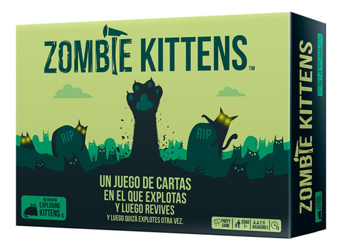 Exploding Kittens: Zombie Kittens Juego De Mesa - Español