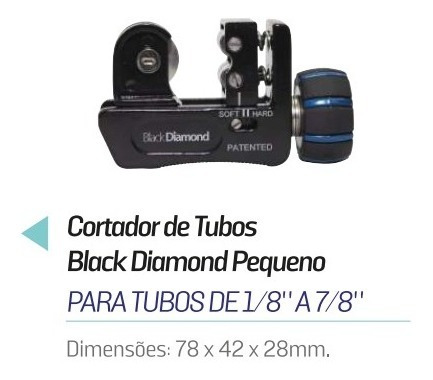 Imagem 4 de 7 de Cortador De Tubos Black Diamond Pequeno 1/8 A 7/8
