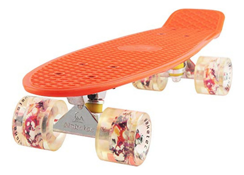 Tabla Skate Skateboard Orange 22 Pulgadas Retro Mini Skatebo