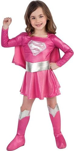 Traje De Rubie Rosa De Supergirl Niño, Niño