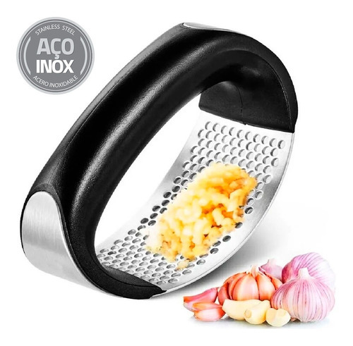 Espremedor De Alho Smart Fácil Em Inox Amassador Triturador