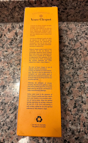Caja Vacia Champagne Veuve Clicquot (Usado)