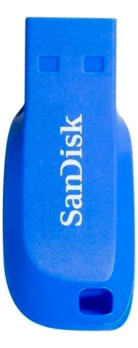 Pendrive Sandisk Cruzer Blade 32gb Azul Electrico Usb Tipo A