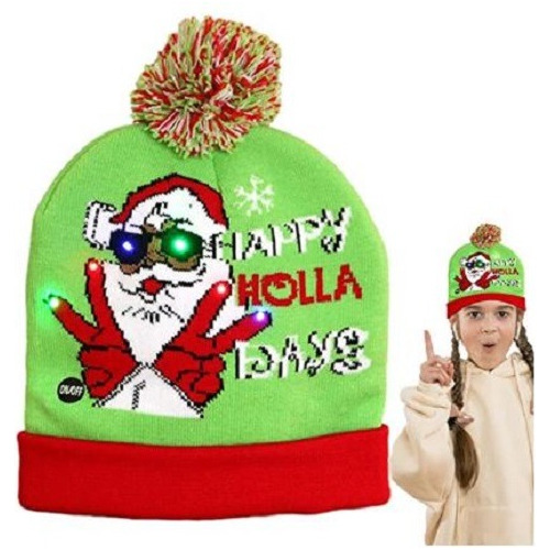 Gorro Navidad Luces Led