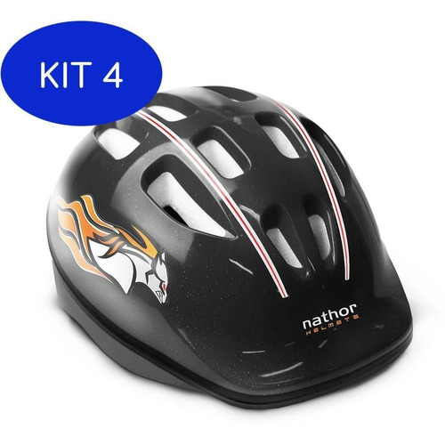 Kit 4 Capacete Infantil Nathor