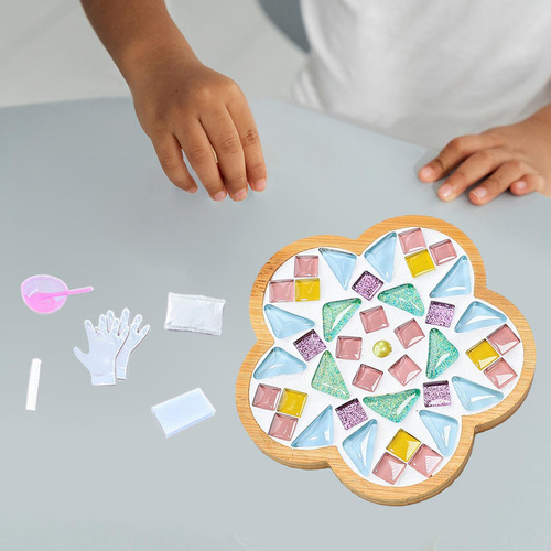 Kit De Posavasos De Mosaico Diy, Materiales Estilo G
