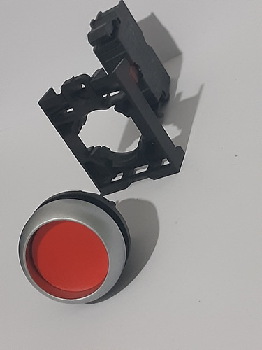 Boton Pulsador Color Rojo Completo M22 Eaton-moeller Retenid (Usado)