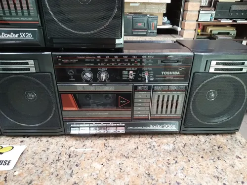 Antigo Rádio Gravador Bombox Toshiba Sx 26/28/28|| *coleção