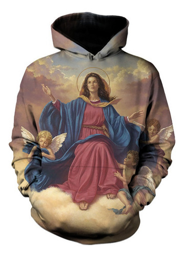 Impresión 3d De La Sudadera Con Capucha De La Virgen María