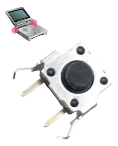Botón Pulsador Gatillo Lr Para Nintendo Gameboy Advance Sp 