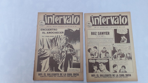 Lote Por Dos Historietas Comic ** Intervalo ** Año 1963