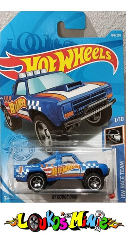 Hot Wheels ´87 Dodge D100 Hw Race Team 168/250 Original