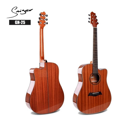 Violão Elétrico Smiger Gn-25 Spruce/rosewood Equalizador Top