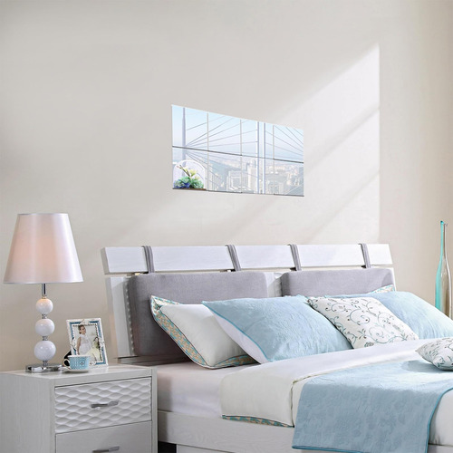 9 Espejos Adhesivos Cuadrados Para Decoración De Pared