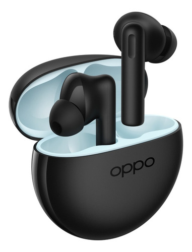 Audífonos Oppo Enco Air 2i-buds 2 Con Cancelación De Ruido Color Negro y Celeste Color de la luz Negro