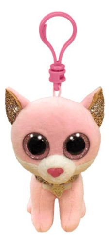 Ty Beanie Boos Fiona Gato Rosado Llavero 35247