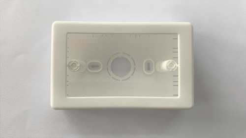 Caja Sobrepuesta De Plastico Color Blanca Para Faceplates
