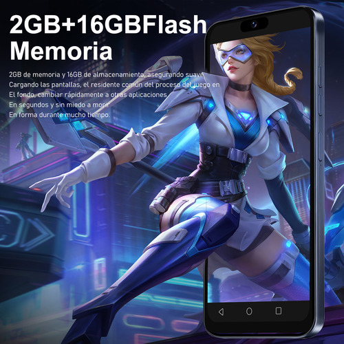 Android Celulares 3g I16 Pro Max 6.26 Pulgadas Barato Ram2gb Y Rom16gb Azul