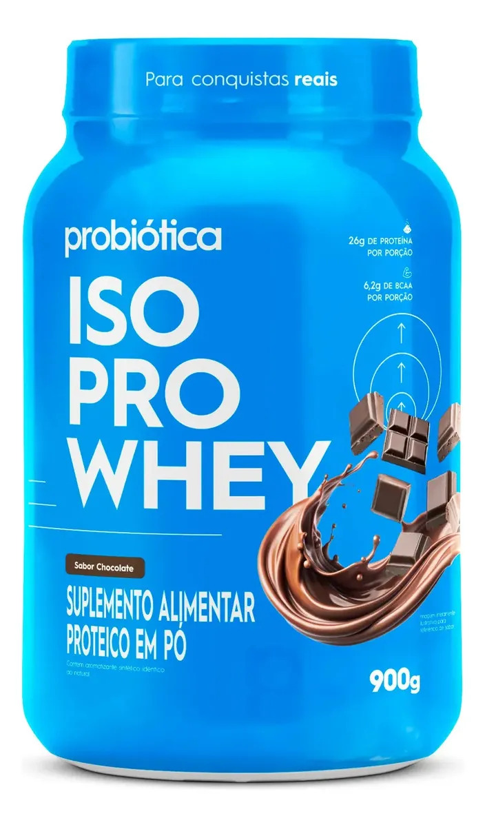 Whey Isolado Iso Pro Whey Protein Probiótica 900 g