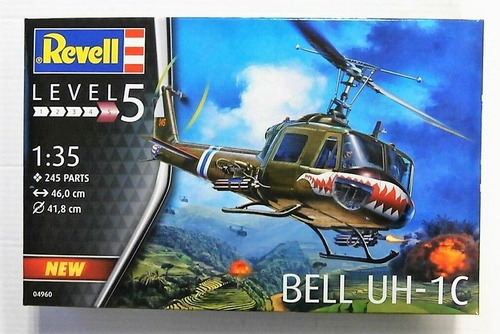 Bell Uh Helicóptero 1/35 Revell 4960 Maqueta Para Armar 1c