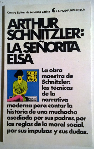 Libro De Arthur Schnitzler : La Señorita Elsa