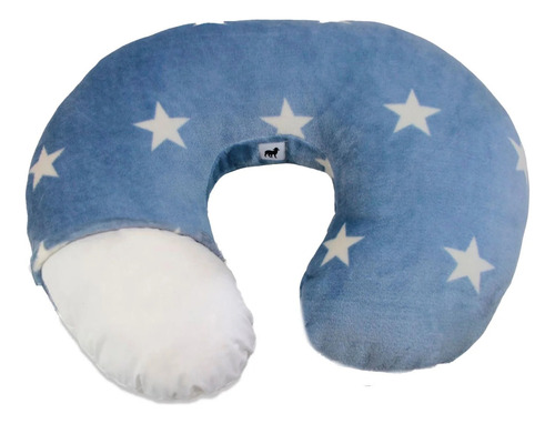Cojin De Lactancia Super Suave- Nap Azul Acero Estrellas