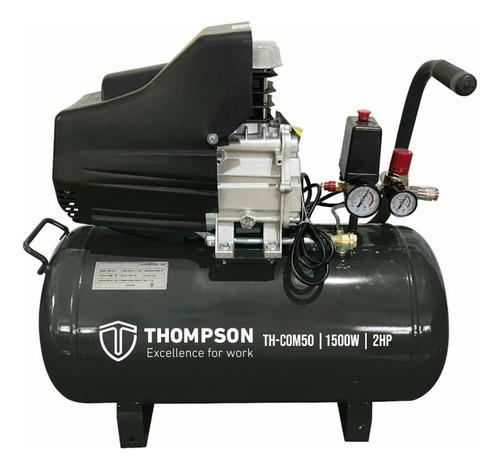 Compresor De Aire 1500w 2hp 50l 115psi Thompson Th-com50 Color Negro Fase Eléctrica Monofásica Frecuencia 50hz