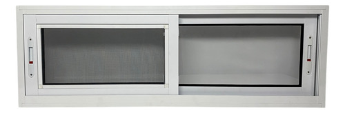 Vitrô 3 Folhas 60x150 Com Tela Mosquiteira Integrada Branco Branco