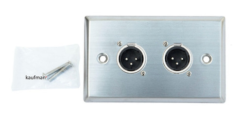 Imagen 4 de 4 de Placa Socket Pared Para Cable De Micrófono Estudio Grabación