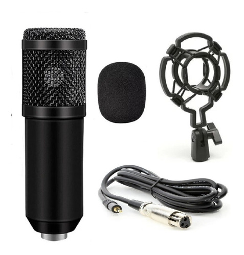 Microfono Profesional Youtube Estudio Video Condenser Daikon Color Negro