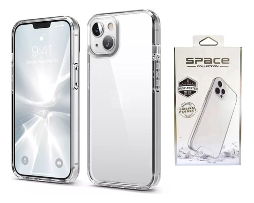 Capa Space Clear Para iPhone 15 15 Plus 15 Pro 15 Pro Max
