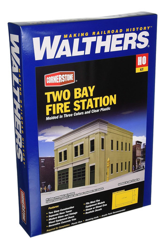 Walthers, Inc. Kit De Estación De Bomberos, 8 X 4-7/8 X