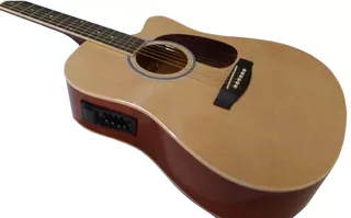 Guitarra Electroacustica Jumbo Importada Natural Eq 4 Bandas