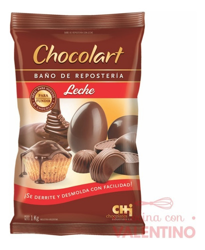 Chocolate Baño De Reposteria Chocolart Con Leche X 1kg
