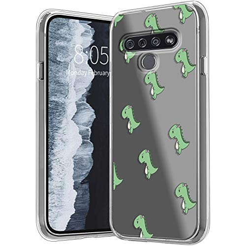 Compatible Para LG Stylo 6 Funda Transparente Lindo Dinosaur