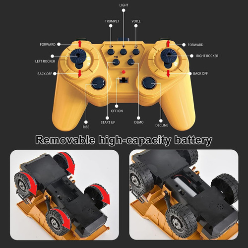 Mqdmini Rc Dump Vehicle Toy Para Niños - Coche De Control Re