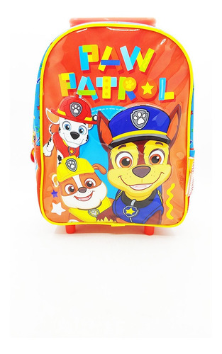 Mochila Paw Patrol Al Rescate Con Carro 12 Original
